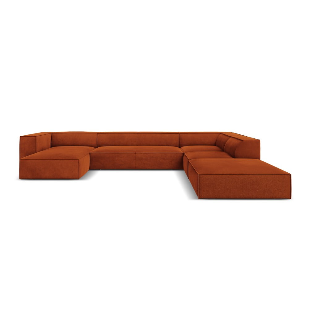 Colțar portocaliu (cu șezlong pe partea dreaptă) Madame – Windsor & Co Sofas Colțar portocaliu (cu șezlong pe partea dreaptă) Madame – Windsor & Co Sofas