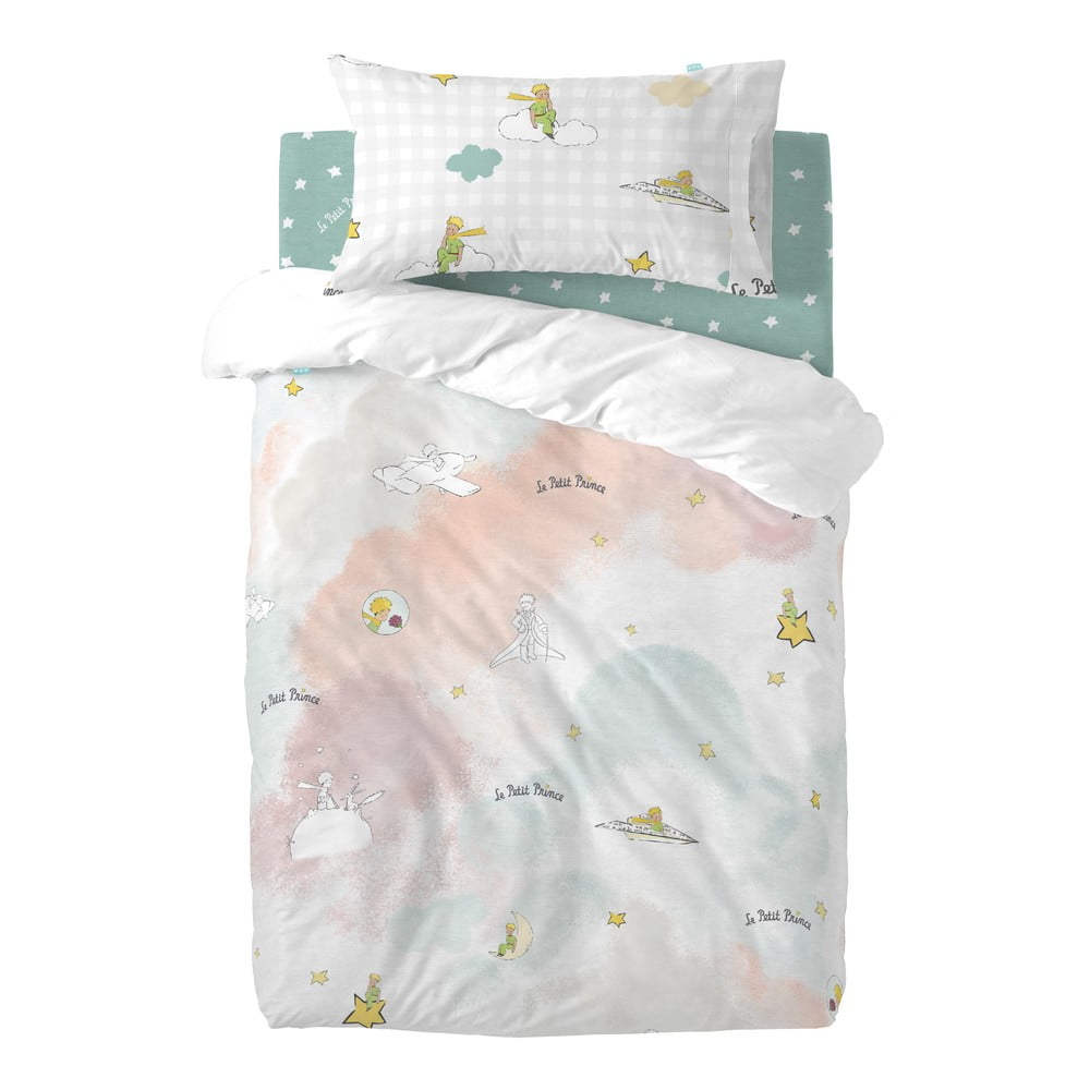 Lenjerie de pat pentru copii din bumbac pentru pătuț 100x120 cm Nuages – Mr. Fox Lenjerie de pat pentru copii din bumbac pentru pătuț 100x120 cm Nuages – Mr. Fox