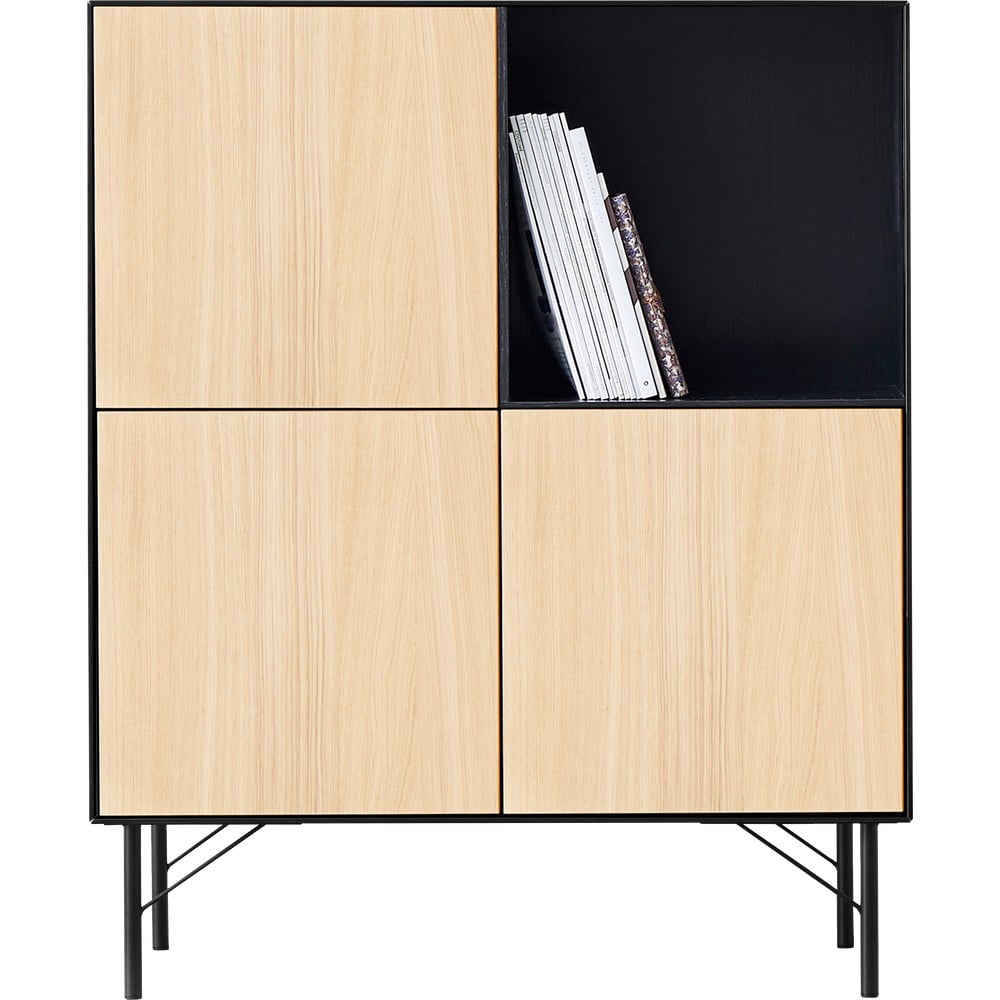 Comodă înaltă neagră 90,8x110,8 cm Edge by Hammel - Hammel Furniture Comodă înaltă neagră 90,8x110,8 cm Edge by Hammel - Hammel Furniture