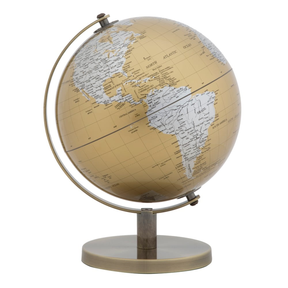 Decorațiune pentru masă Mauro Ferretti Globe, înălțime 28 cm, auriu-argintiu Decorațiune pentru masă Mauro Ferretti Globe, înălțime 28 cm, auriu-argintiu