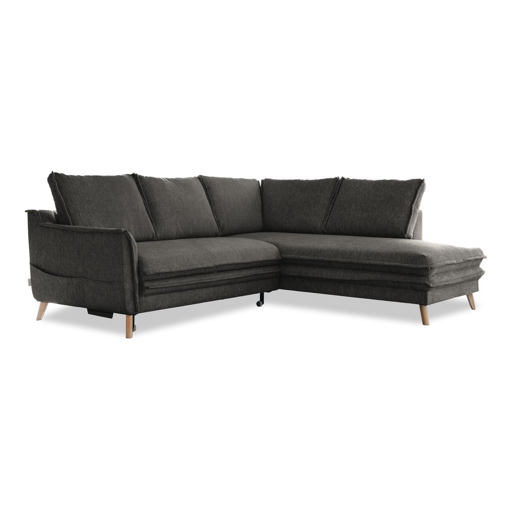 Colțar gri închis extensibil (cu colț pe partea dreaptă) Charming Charlie – Miuform Colțar gri închis extensibil (cu colț pe partea dreaptă) Charming Charlie – Miuform
