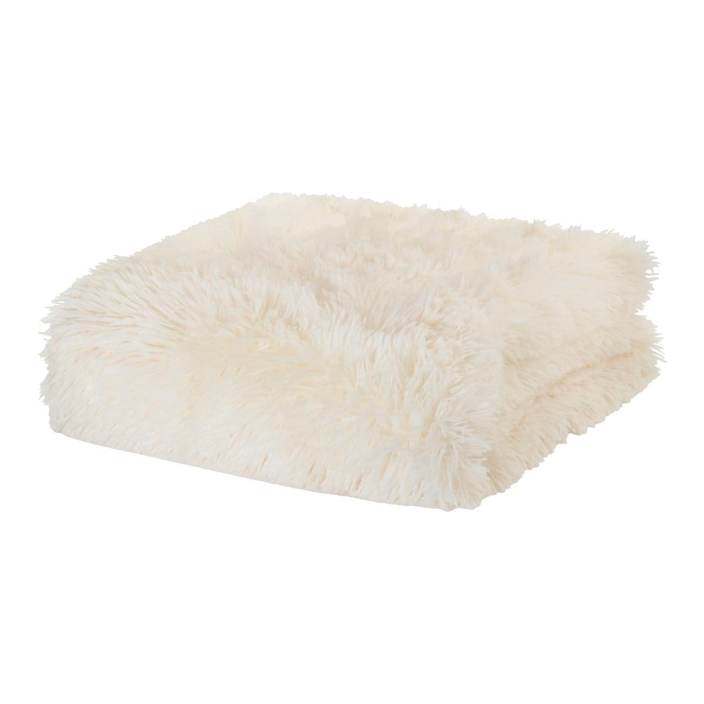 Cuvertură crem din micropluș pentru pat dublu 245x280 cm Cuddly – Catherine Lansfield Cuvertură crem din micropluș pentru pat dublu 245x280 cm Cuddly – Catherine Lansfield