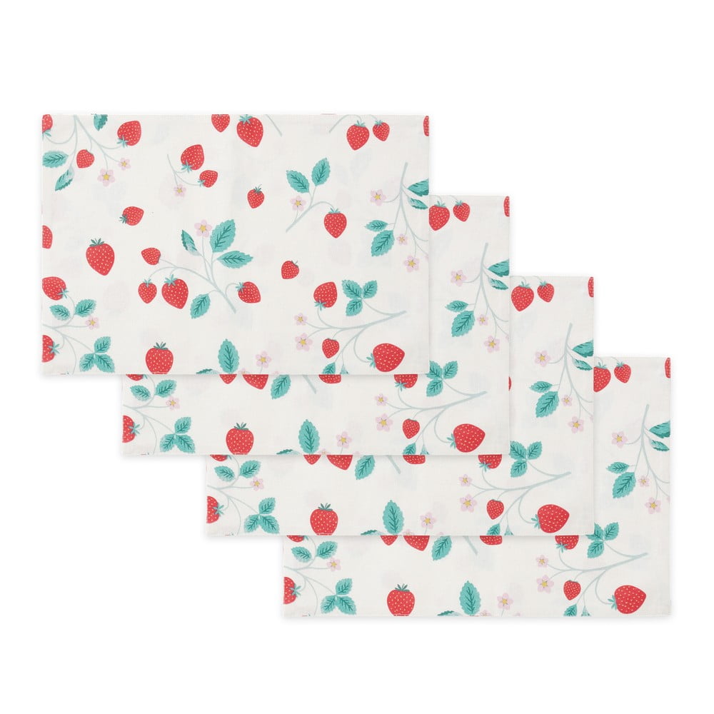 Suport pentru farfurii 4 buc. 30x46 cm Strawberry Garden – Catherine Lansfield Suport pentru farfurii 4 buc. 30x46 cm Strawberry Garden – Catherine Lansfield
