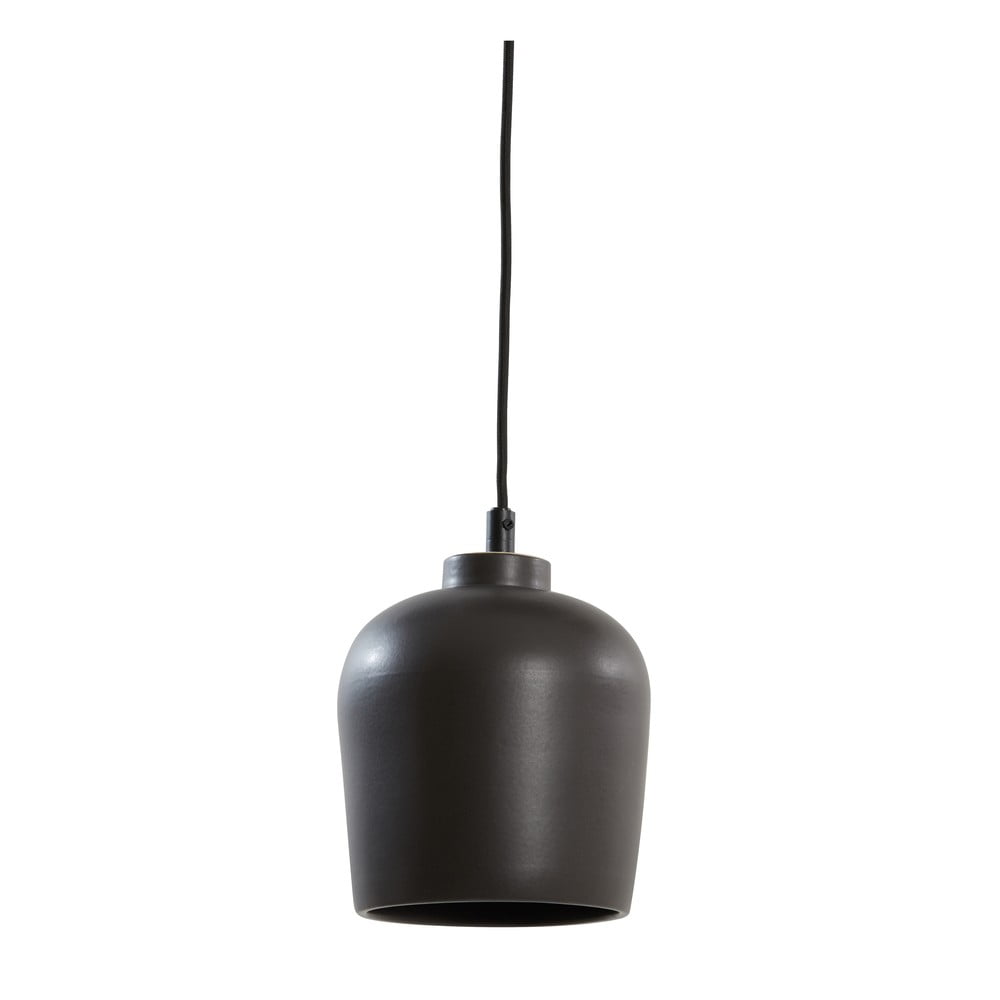 Lustră neagră cu abajur din ceramică ø 18 cm Dena – Light & Living Lustră neagră cu abajur din ceramică ø 18 cm Dena – Light & Living