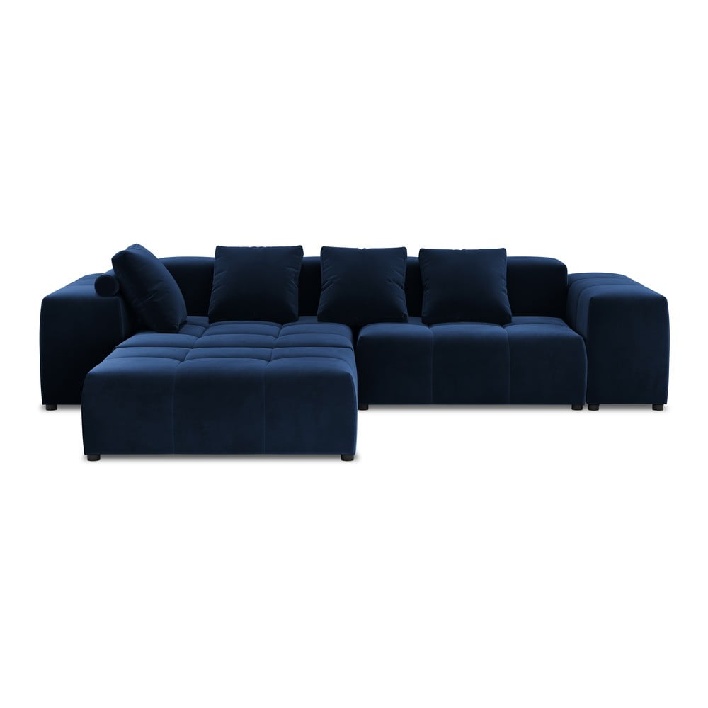 Colțar albastru cu tapițerie din catifea (variabil) Rome Velvet - Cosmopolitan Design Colțar albastru cu tapițerie din catifea (variabil) Rome Velvet - Cosmopolitan Design