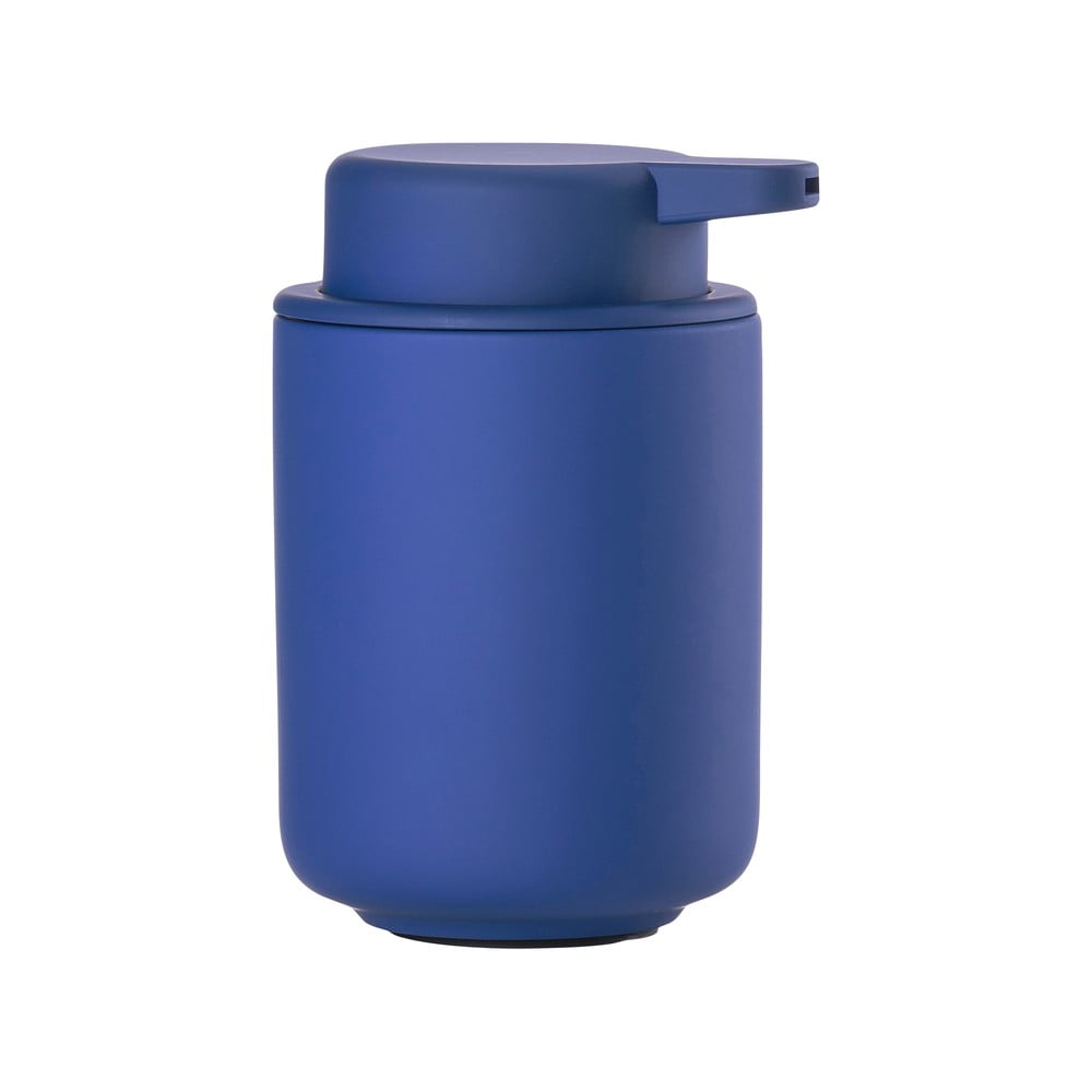 Dozator de săpun lichid albastru din gresie ceramică 250 ml Ume – Zone Dozator de săpun lichid albastru din gresie ceramică 250 ml Ume – Zone