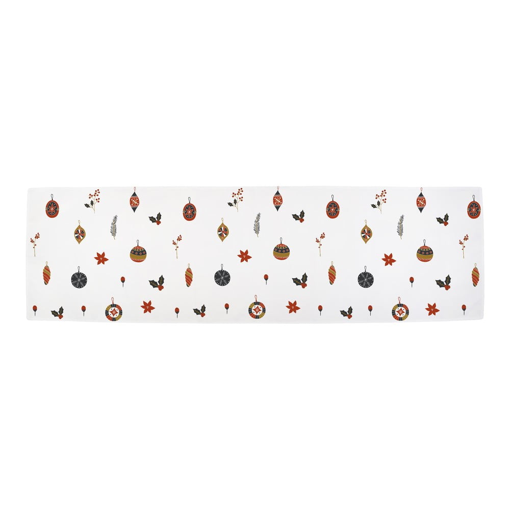 Napron de masă din bumbac cu model de Crăciun 140x40 cm Lets Go Decorate - Butter Kings Napron de masă din bumbac cu model de Crăciun 140x40 cm Lets Go Decorate - Butter Kings