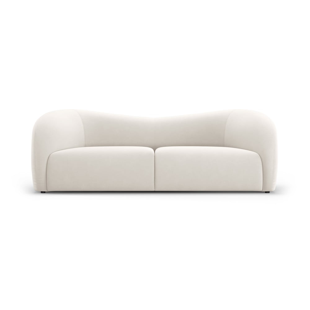 Canapea albă cu tapițerie din catifea 197 cm Santi – Interieurs 86 Canapea albă cu tapițerie din catifea 197 cm Santi – Interieurs 86