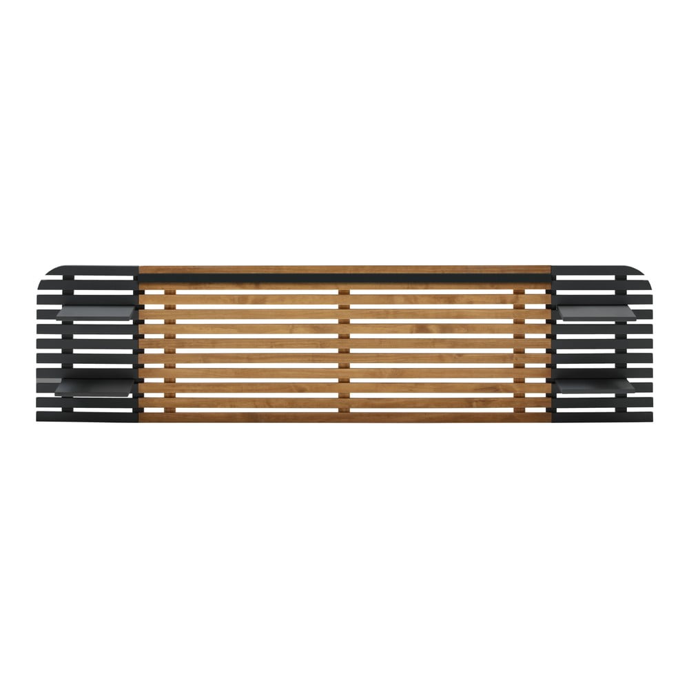 Tăblie de pat neagră/în culoare naturală din lemn masiv de pin 240x62 cm Dimas – Marckeric Tăblie de pat neagră/în culoare naturală din lemn masiv de pin 240x62 cm Dimas – Marckeric