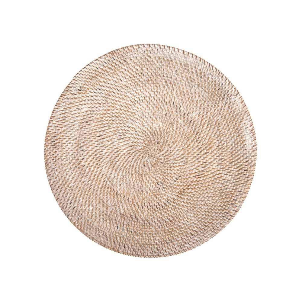 Suport din ratan pentru farfurie Tiseco Home Studio, ⌀ 36 cm, alb Suport din ratan pentru farfurie Tiseco Home Studio, ⌀ 36 cm, alb