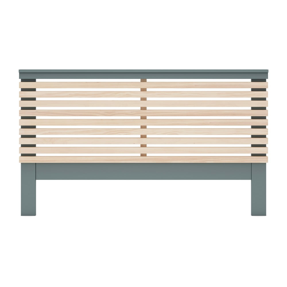 Tăblie de pat verde cenușiu/cu aspect de lemn de pin 163x100 cm Estefania – Marckeric Tăblie de pat verde cenușiu/cu aspect de lemn de pin 163x100 cm Estefania – Marckeric