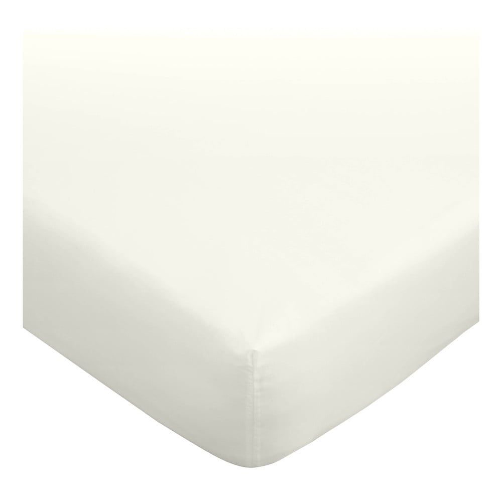 Cearceaf crem din bumbac egiptean cu elastic 135x190 cm – Bianca Cearceaf crem din bumbac egiptean cu elastic 135x190 cm – Bianca