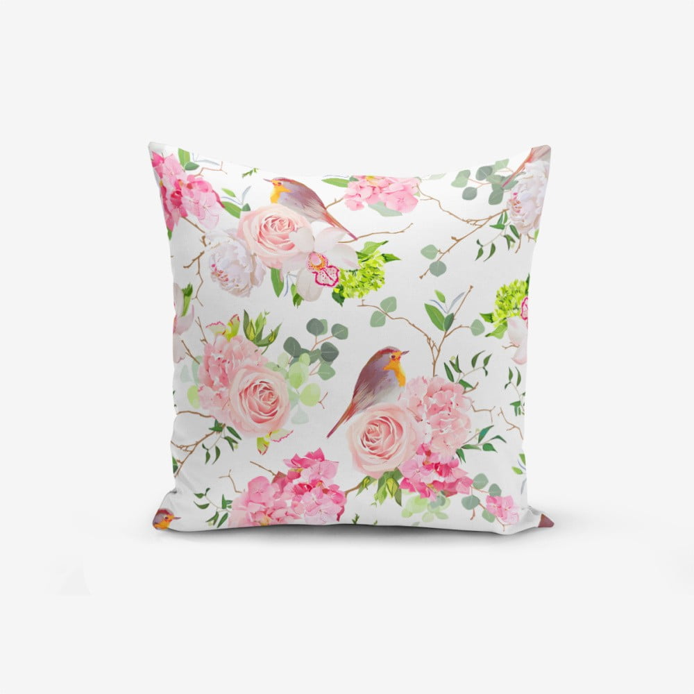 Față de pernă cu amestec din bumbac Minimalist Cushion Covers Colorful Bird Duro, 45 x 45 cm Față de pernă cu amestec din bumbac Minimalist Cushion Covers Colorful Bird Duro, 45 x 45 cm