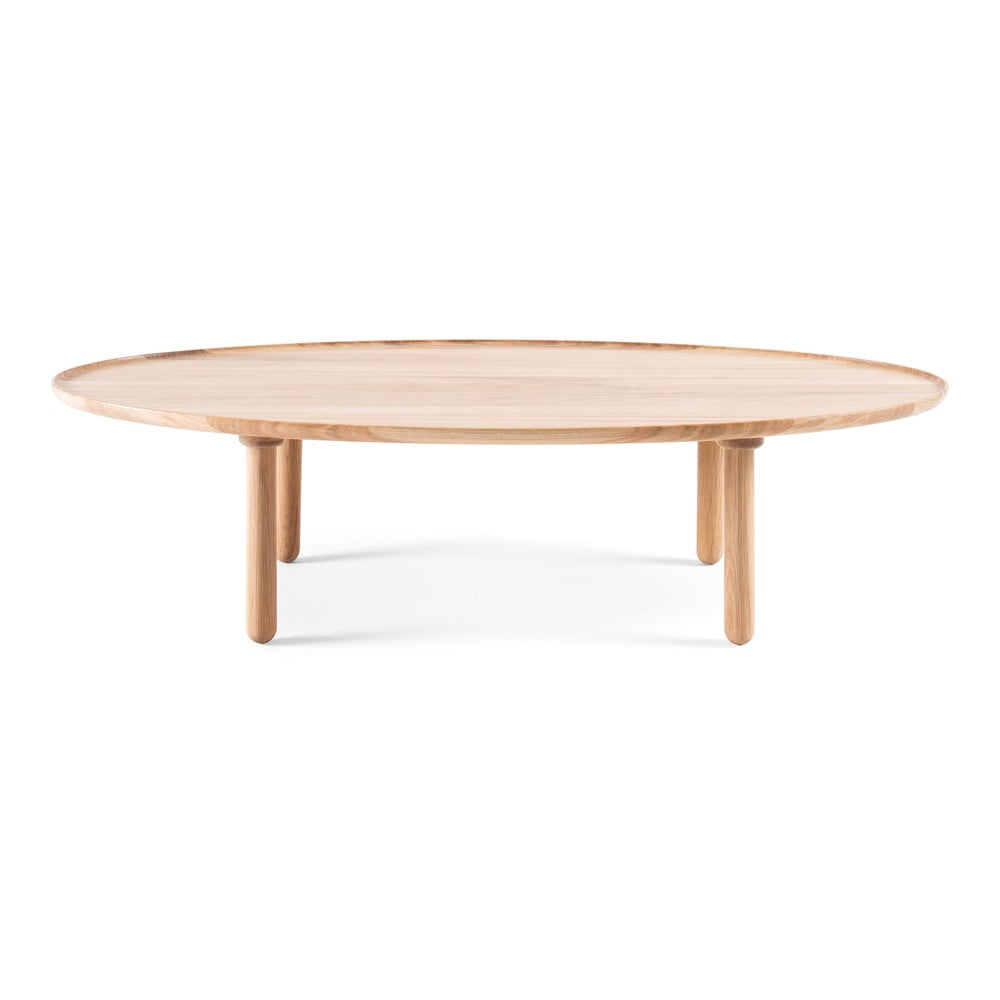Măsuță de cafea în culoare naturală din lemn de stejar 65x120 cm Mu – Gazzda Măsuță de cafea în culoare naturală din lemn de stejar 65x120 cm Mu – Gazzda