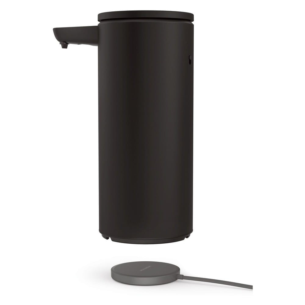 Dozator de săpun lichid negru mat automat din oțel 414 ml – simplehuman Dozator de săpun lichid negru mat automat din oțel 414 ml – simplehuman