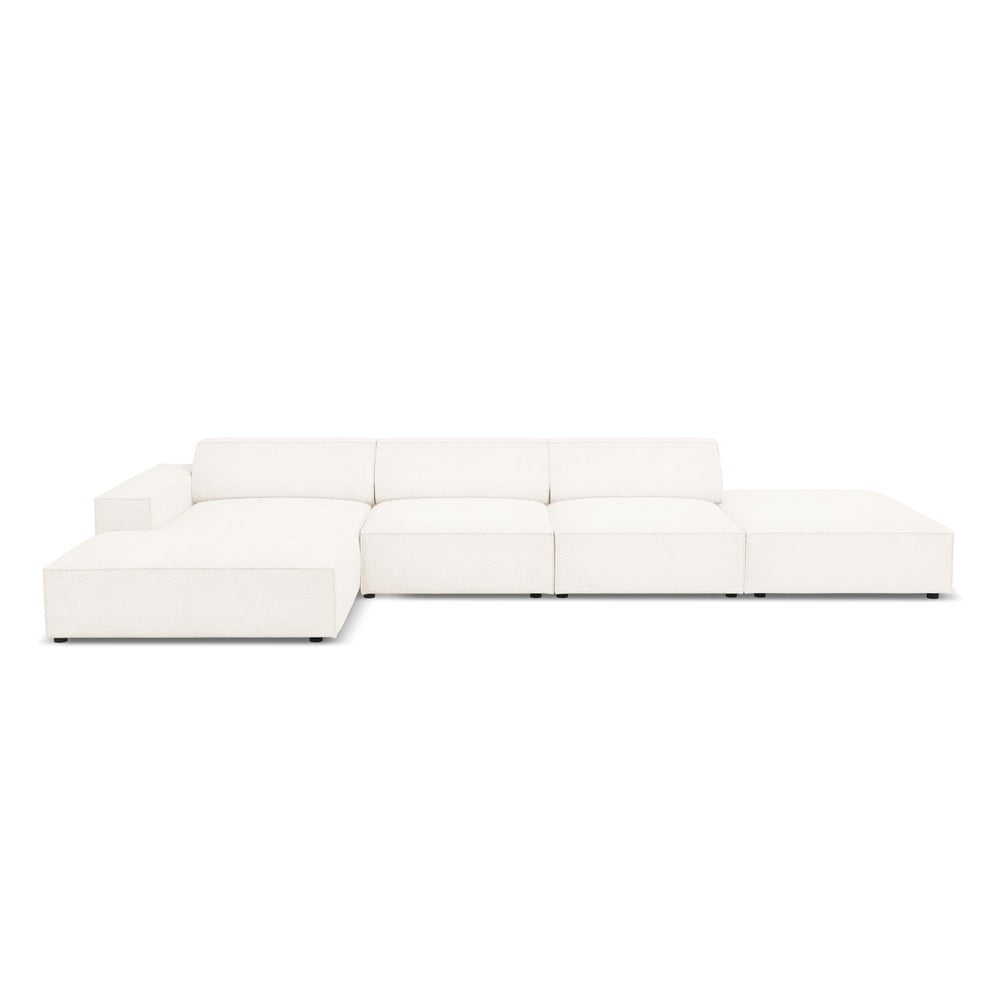 Colțar bej cu tapițerie bouclé (pe partea stângă) Jodie – Micadoni Home Colțar bej cu tapițerie bouclé (pe partea stângă) Jodie – Micadoni Home