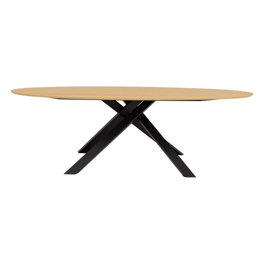 Masă de dining cu blat cu aspect de lemn de stejar 120x240 cm Cox – Tenzo Masă de dining cu blat cu aspect de lemn de stejar 120x240 cm Cox – Tenzo