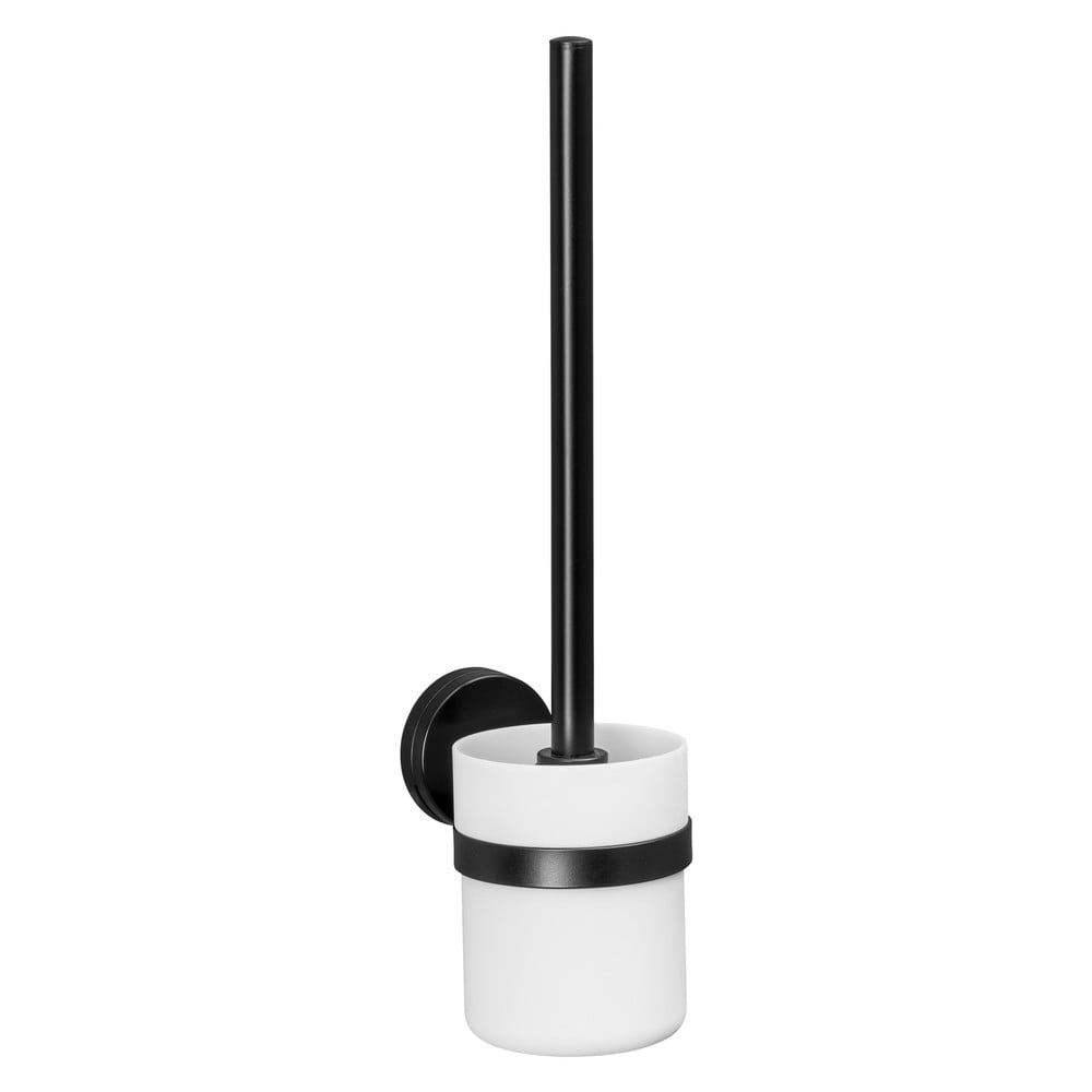 Suport de perete pentru perie WC Wenko Static-Loc® Plus, alb-negru Suport de perete pentru perie WC Wenko Static-Loc® Plus, alb-negru