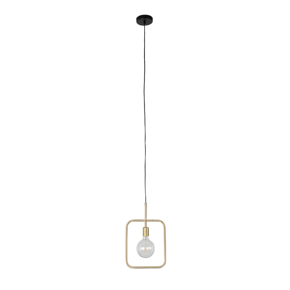 Lustră galbenă/neagră cu abajur din metal ø 12 cm Cubo - Dutchbone Lustră galbenă/neagră cu abajur din metal ø 12 cm Cubo - Dutchbone