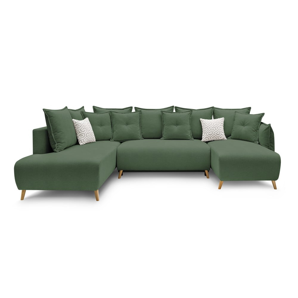 Colțar verde extensibil (cu colțar pe partea stângă /cu colțar în formă de "U") Nessa – Bobochic Paris Colțar verde extensibil (cu colțar pe partea stângă /cu colțar în formă de "U") Nessa – Bobochic Paris