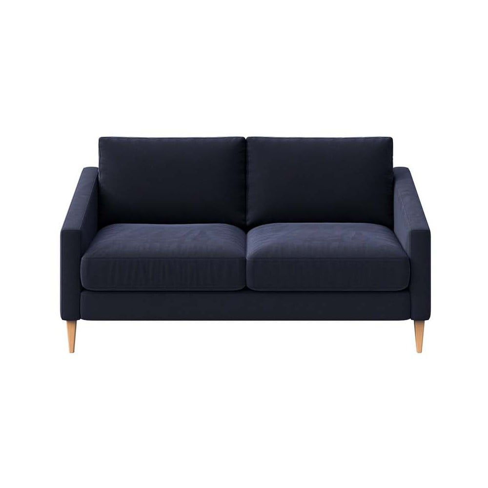Canapea albastru-închis cu tapițerie din catifea 170 cm Karoto – Ame Yens Canapea albastru-închis cu tapițerie din catifea 170 cm Karoto – Ame Yens