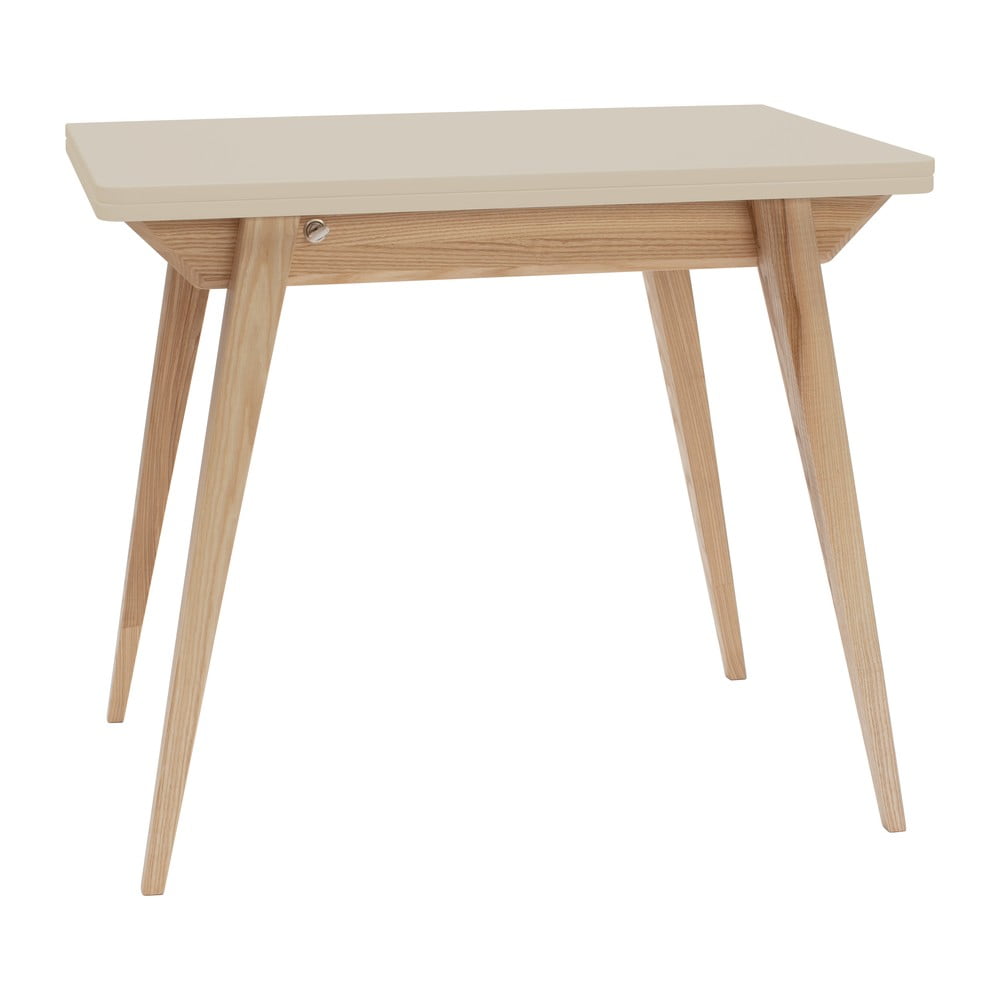 Masă de dining extensibilă cu blat bej 65x90 cm Envelope – Ragaba Masă de dining extensibilă cu blat bej 65x90 cm Envelope – Ragaba