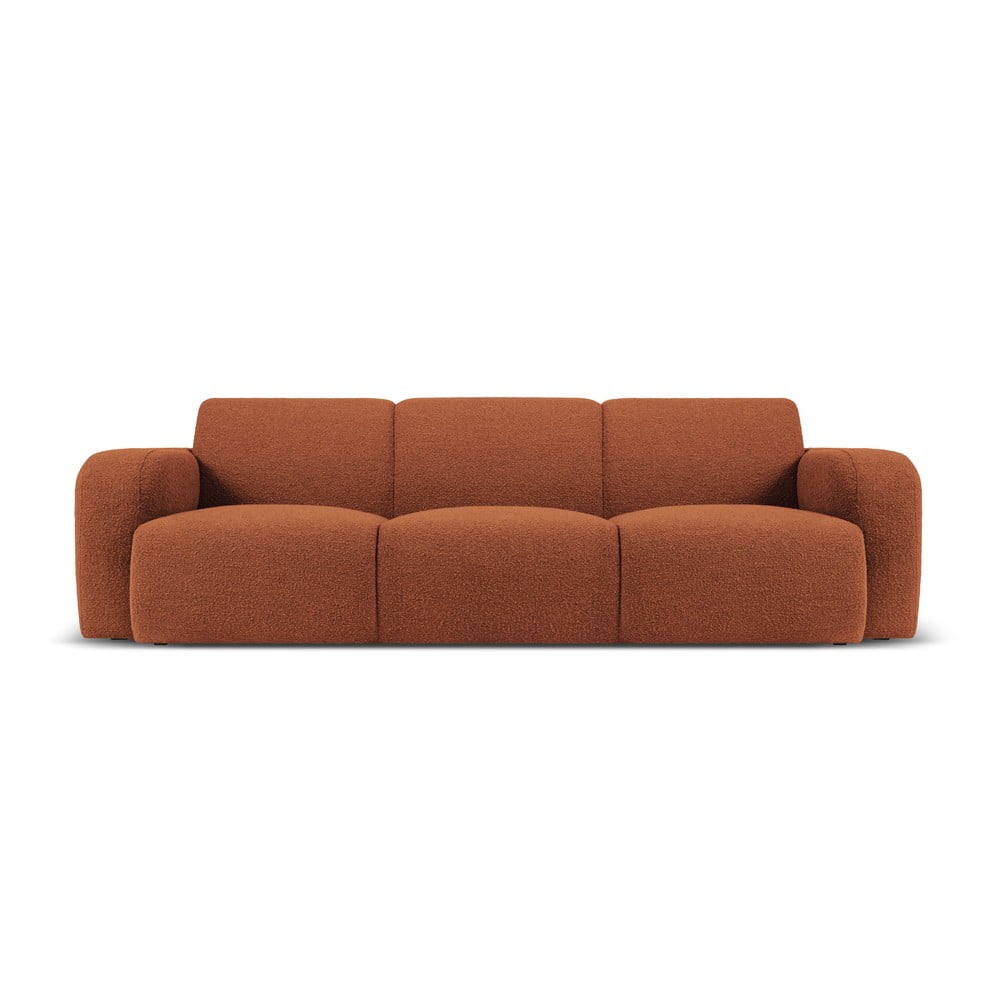 Canapea maro cu tapițerie din stofă bouclé 235 cm Molino – Micadoni Home Canapea maro cu tapițerie din stofă bouclé 235 cm Molino – Micadoni Home