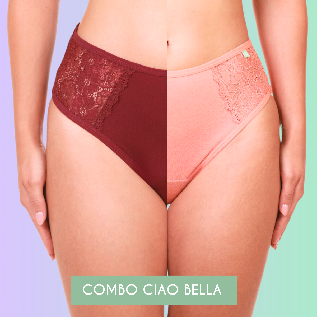 COMBO Ciao Bella – Chiloții menstruali Bella Blush&Berry | Absorbție Heavy XL COMBO Ciao Bella – Chiloții menstruali Bella Blush&Berry | Absorbție Heavy XL