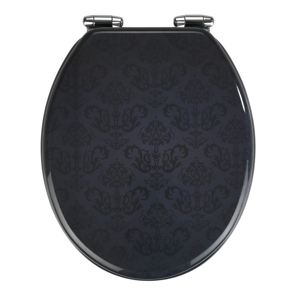 Capac WC cu închidere lentă Wenko Bellevue, 42,5 x 35,5 cm, gri închis Capac WC cu închidere lentă Wenko Bellevue, 42,5 x 35,5 cm, gri închis