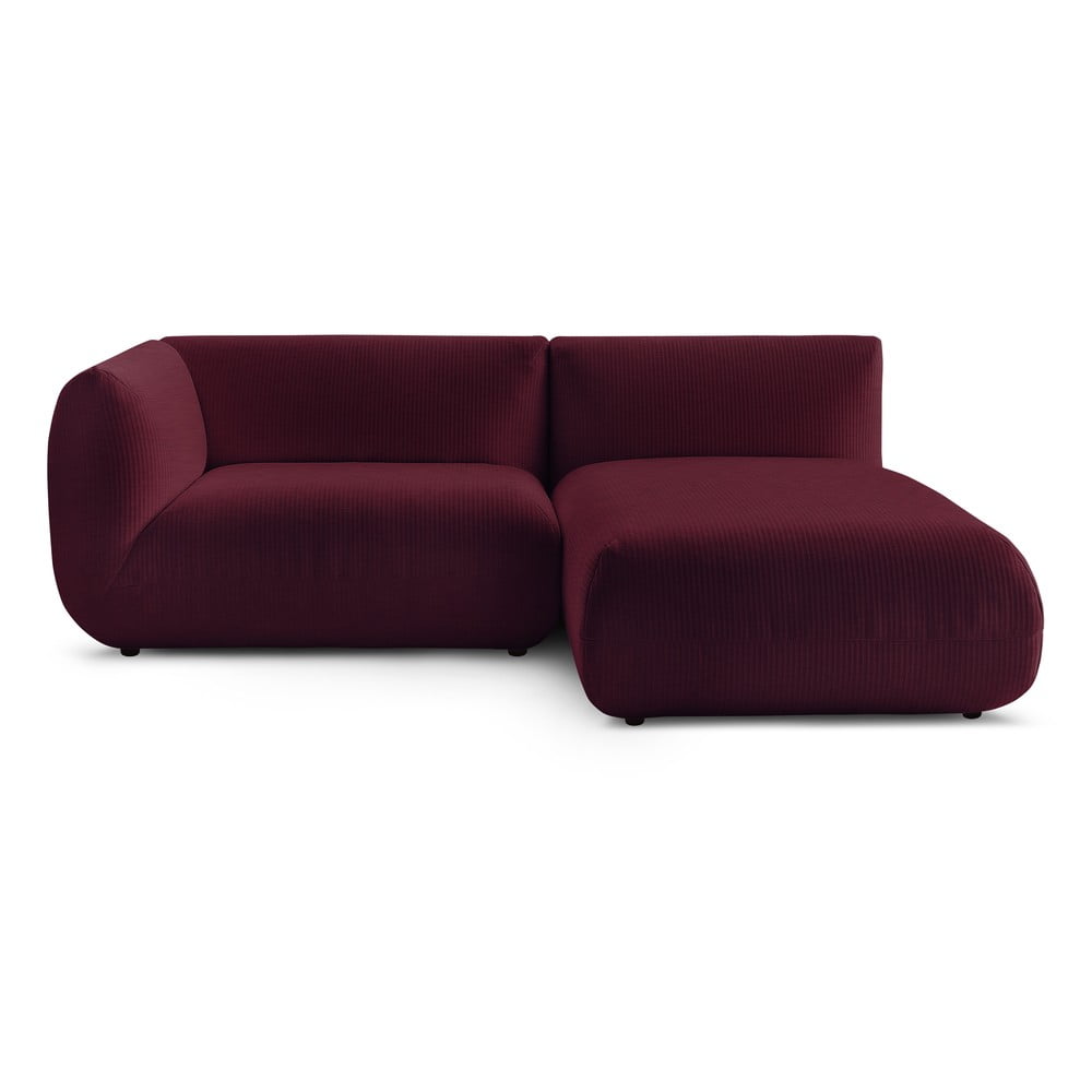Colțar burgundy cu tapițerie din catifea reiată (cu colț pe partea stângă ) Lecomte – Bobochic Paris Colțar burgundy cu tapițerie din catifea reiată (cu colț pe partea stângă ) Lecomte – Bobochic Paris
