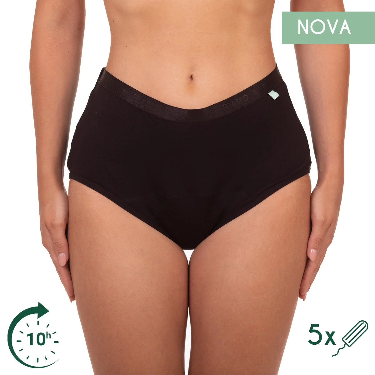 Chiloți menstruali clasici Nova, cu suprafață absorbantă full - absorbție super abundentă 14-16 ani Chiloți menstruali clasici Nova, cu suprafață absorbantă full - absorbție super abundentă 14-16 ani