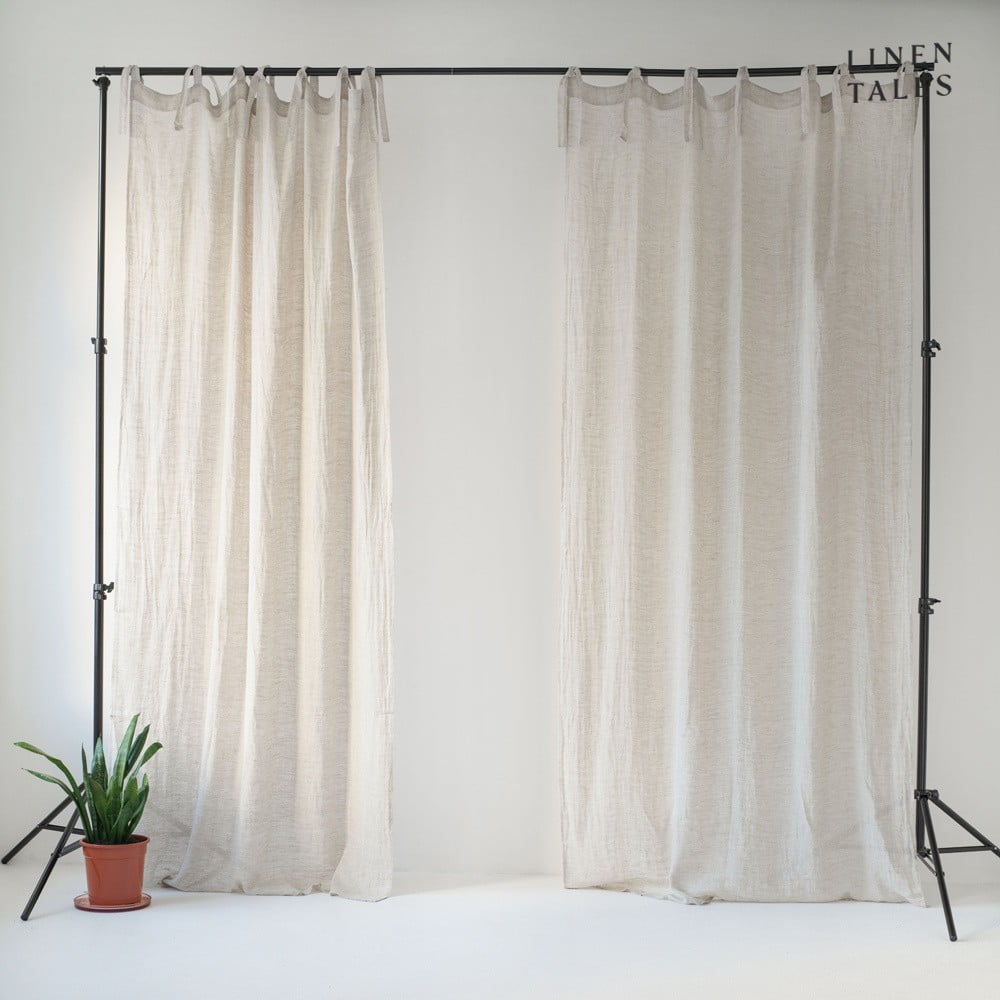 Draperie subțire cu bucle de prindere Linen Tales Daytime, 250 x 130 cm, bej Draperie subțire cu bucle de prindere Linen Tales Daytime, 250 x 130 cm, bej