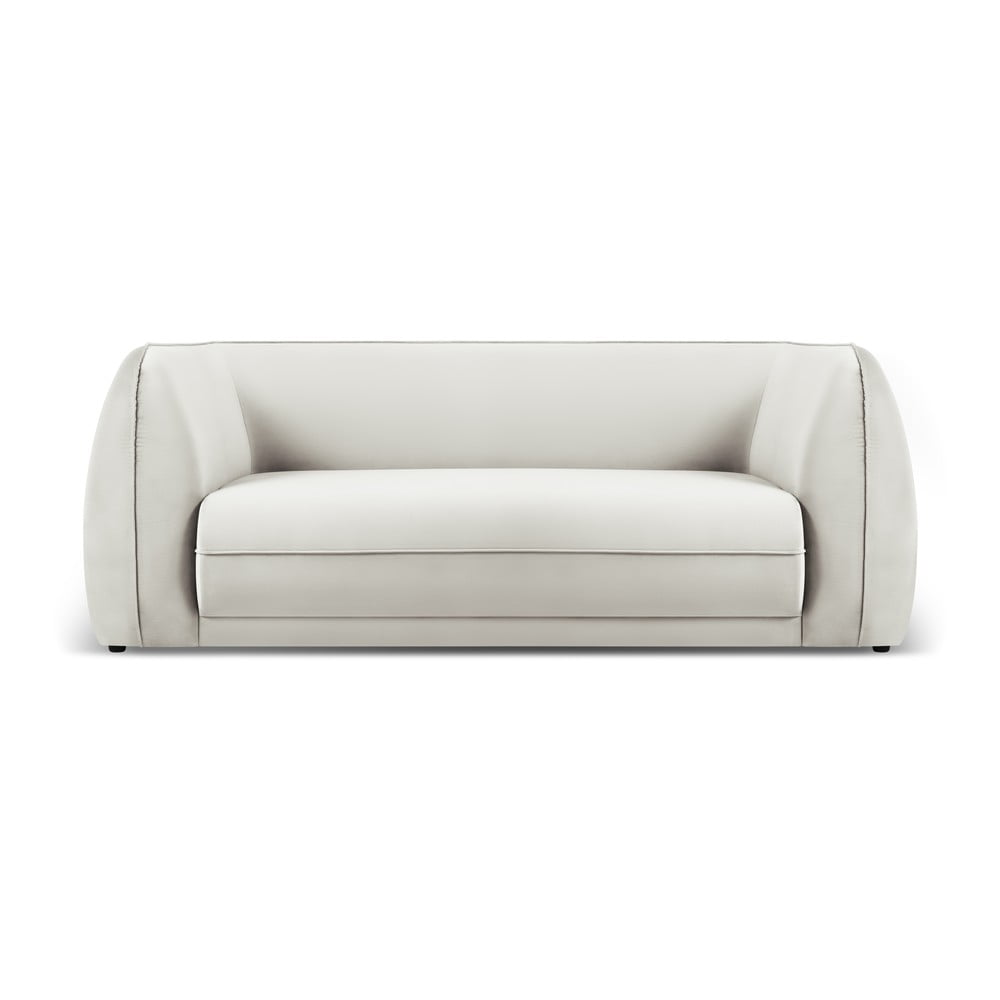 Canapea bej cu tapițerie din catifea 190 cm Lando – Micadoni Home Canapea bej cu tapițerie din catifea 190 cm Lando – Micadoni Home