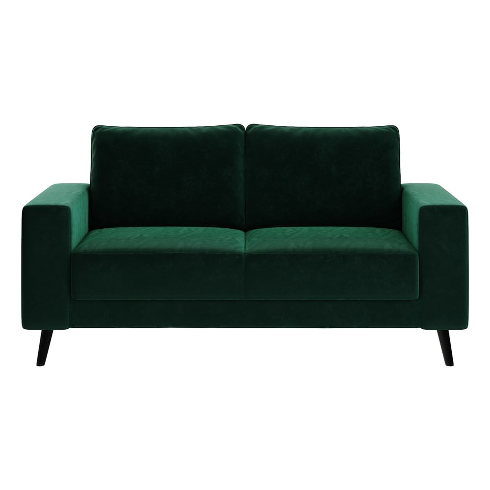 Canapea cu tapițerie din catifea Ghado Fynn, 168 cm, verde închis Canapea cu tapițerie din catifea Ghado Fynn, 168 cm, verde închis