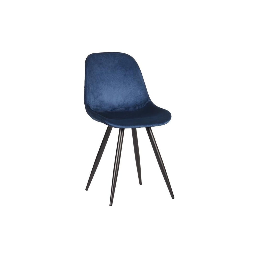 Scaune de dining albastru-închis 2 buc. din catifea Capri – LABEL51 Scaune de dining albastru-închis 2 buc. din catifea Capri – LABEL51