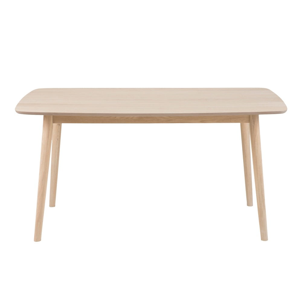 Masă dining cu baza din lemn de stejar Actona Nagano, 150 x 80 cm Masă dining cu baza din lemn de stejar Actona Nagano, 150 x 80 cm