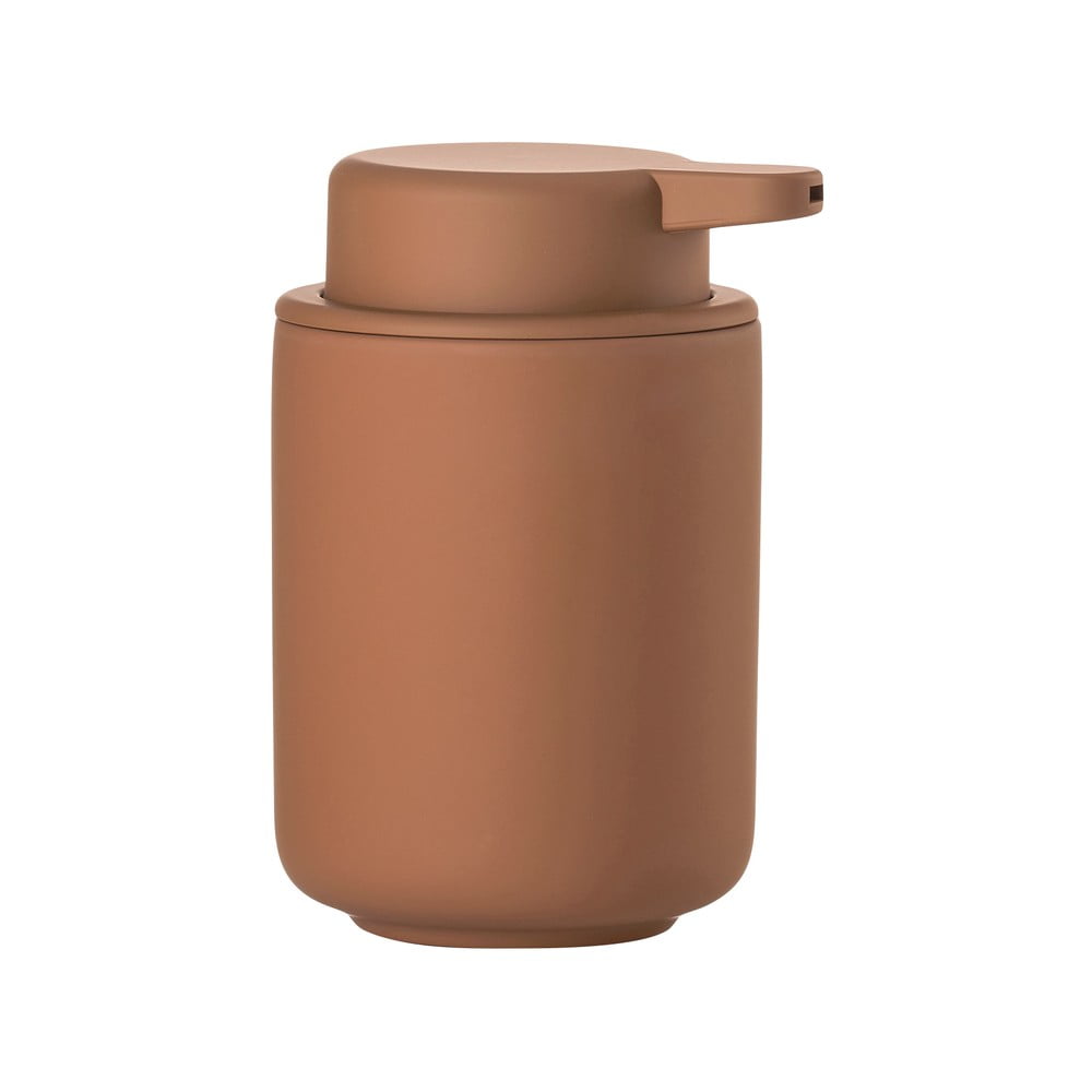 Dozator de săpun lichid portocaliu din gresie ceramică 250 ml Ume – Zone Dozator de săpun lichid portocaliu din gresie ceramică 250 ml Ume – Zone