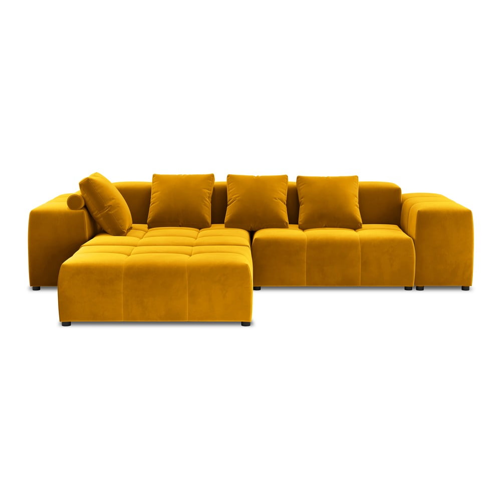 Colțar galben cu tapițerie din catifea (variabil) Rome Velvet - Cosmopolitan Design Colțar galben cu tapițerie din catifea (variabil) Rome Velvet - Cosmopolitan Design