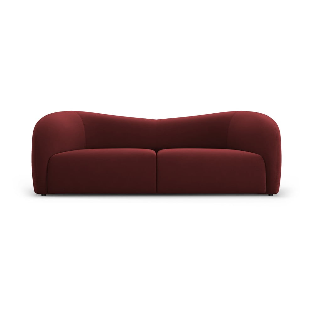 Canapea burgundy cu tapițerie din catifea 197 cm Santi – Interieurs 86 Canapea burgundy cu tapițerie din catifea 197 cm Santi – Interieurs 86
