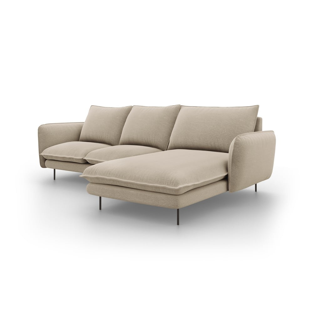Colțar cu șezlong pe partea dreaptă Cosmopolitan Design Vienna, bej Colțar cu șezlong pe partea dreaptă Cosmopolitan Design Vienna, bej