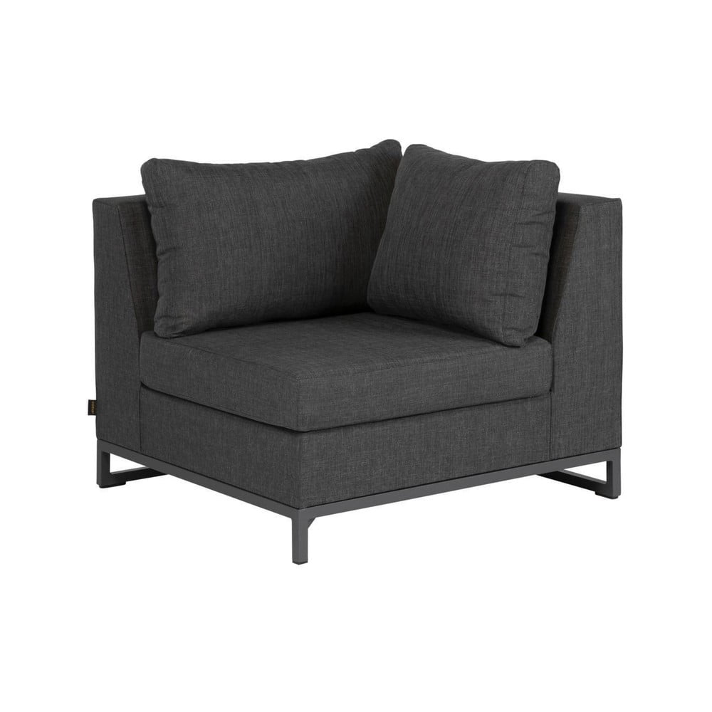 Modul de canapea de grădină negru (colț variabil) Rhodos – Exotan Modul de canapea de grădină negru (colț variabil) Rhodos – Exotan