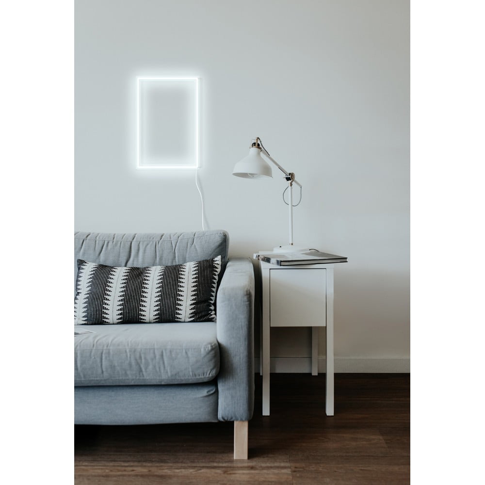 Decorațiune luminoasă de perete Candy Shock Rectangle, 30 x 40 cm, alb Decorațiune luminoasă de perete Candy Shock Rectangle, 30 x 40 cm, alb