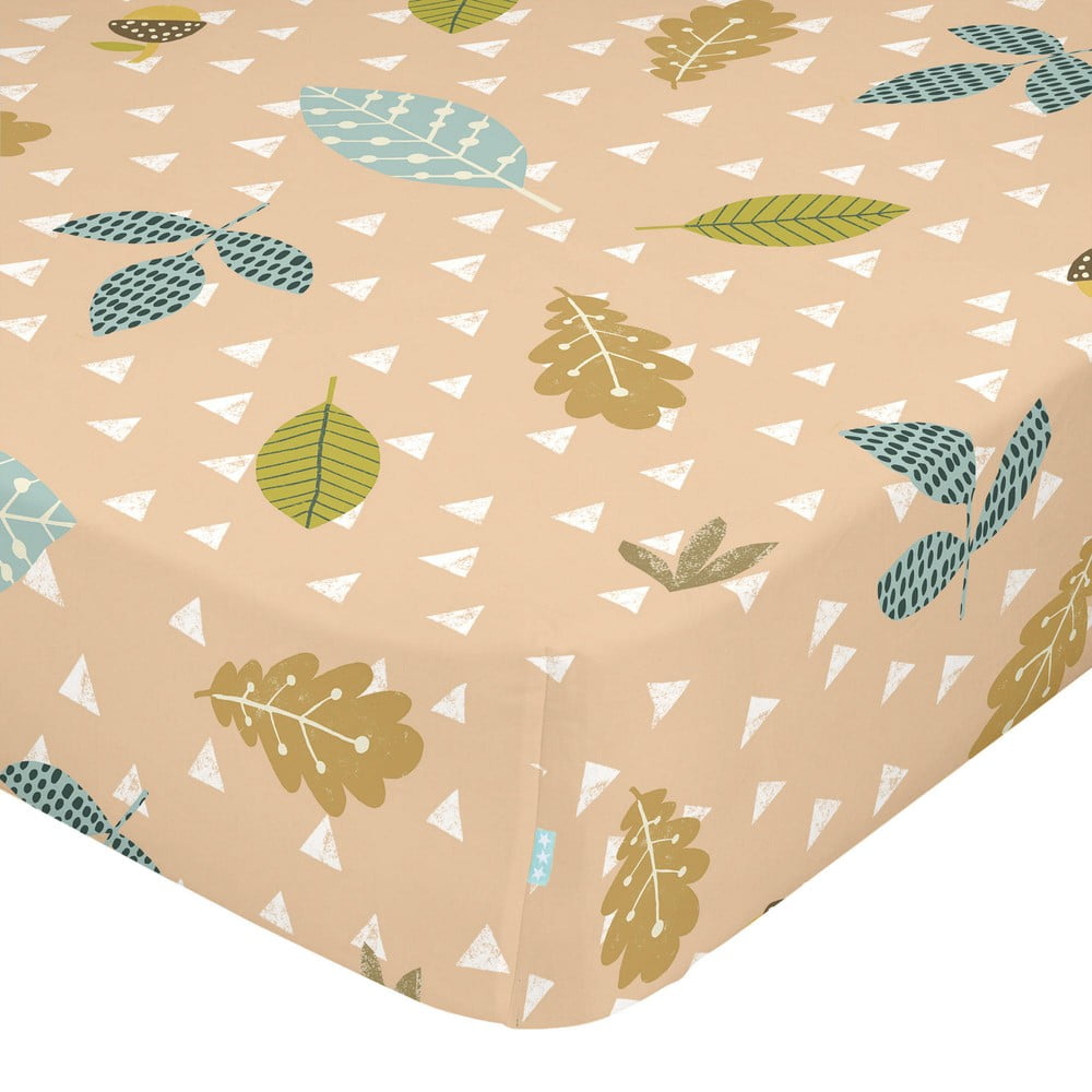 Cearșaf din bumbac pentru copii Moshi Moshi Harvestwood, 90 x 200 cm Cearșaf din bumbac pentru copii Moshi Moshi Harvestwood, 90 x 200 cm
