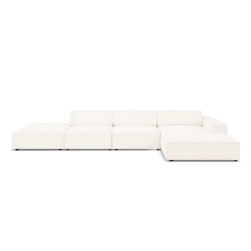 Colțar bej cu tapițerie bouclé (pe partea dreaptă) Jodie – Micadoni Home Colțar bej cu tapițerie bouclé (pe partea dreaptă) Jodie – Micadoni Home