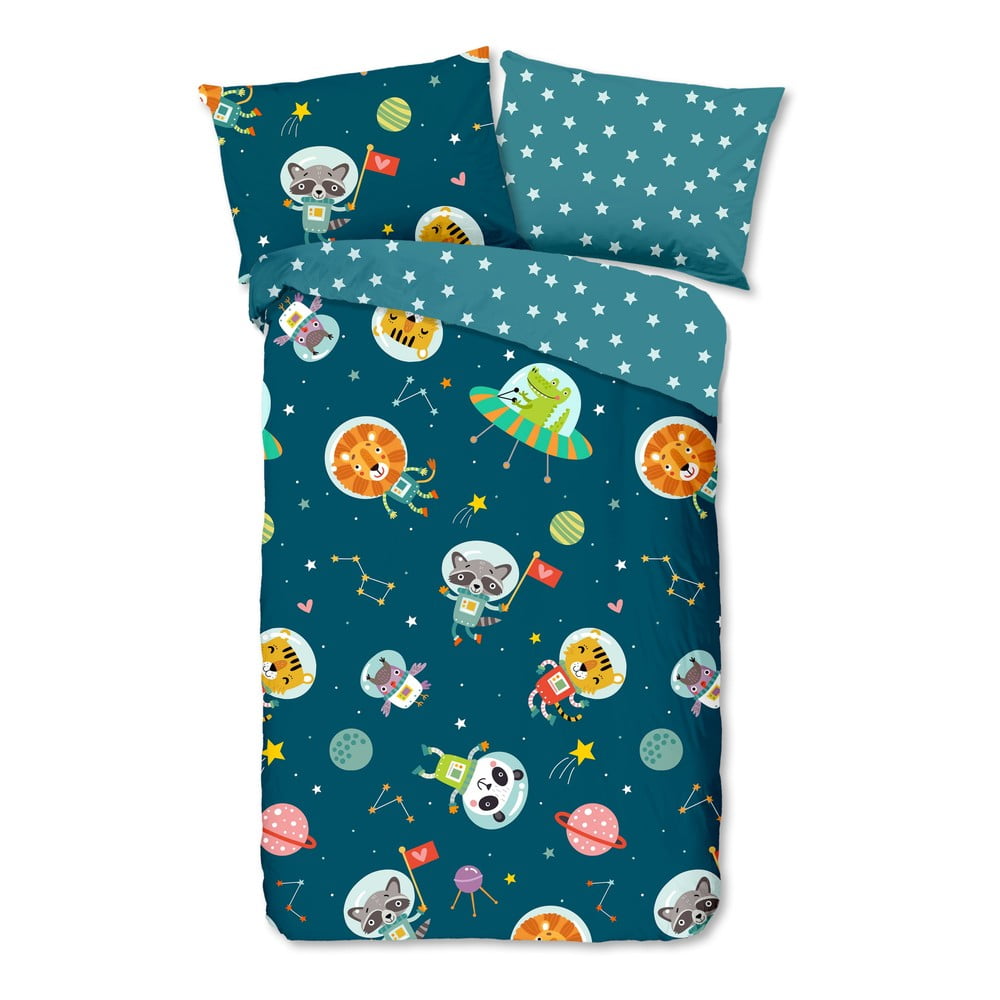 Lenjerie de pat pentru copii din bumbac pentru pat de o persoană 140x200 cm – Good Morning Lenjerie de pat pentru copii din bumbac pentru pat de o persoană 140x200 cm – Good Morning