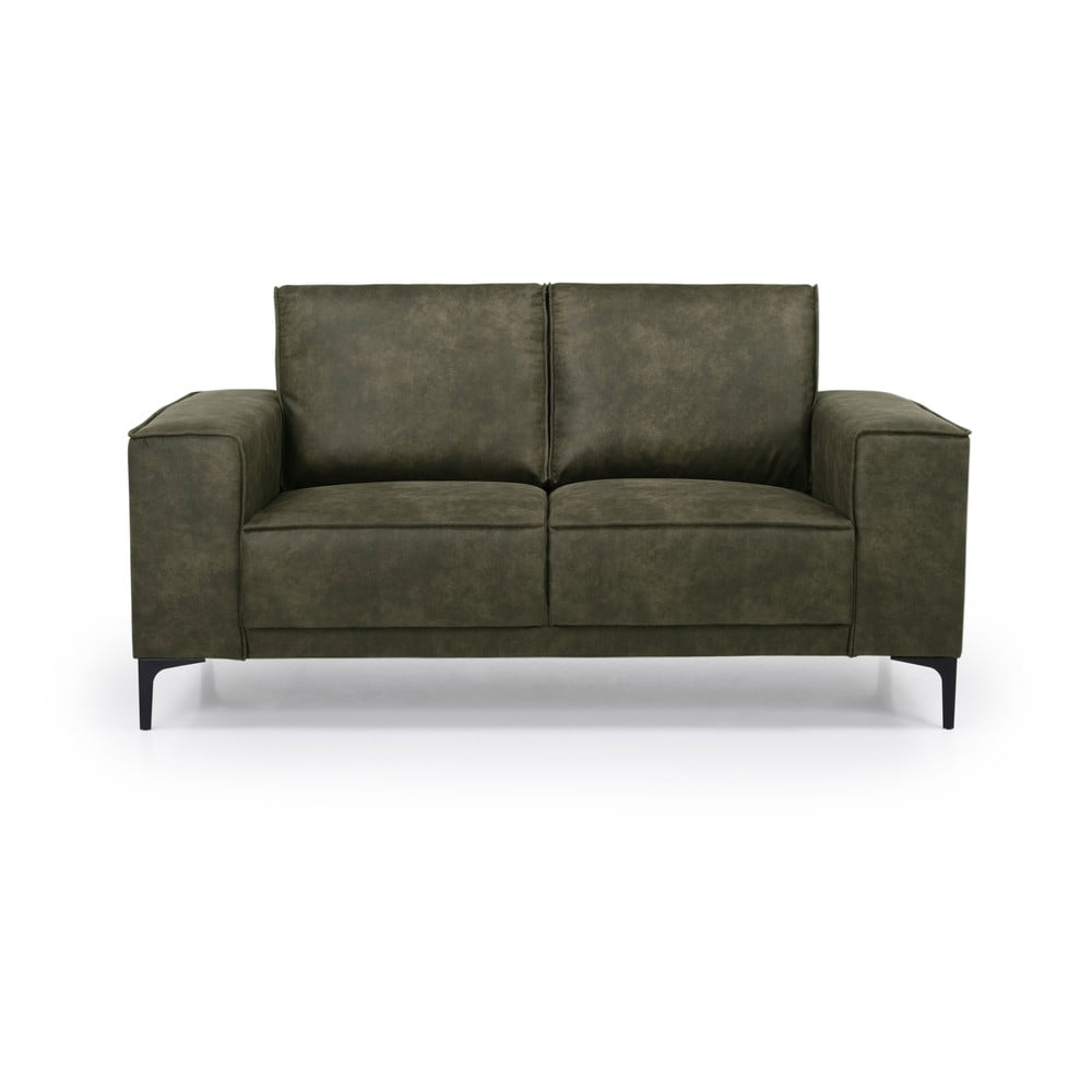 Canapea verde cu tapițerie din imitație de piele 164 cm Copenhagen – Scandic Canapea verde cu tapițerie din imitație de piele 164 cm Copenhagen – Scandic