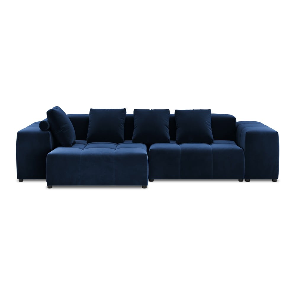 Colțar albastru cu tapițerie din catifea (variabil) Rome Velvet - Cosmopolitan Design Colțar albastru cu tapițerie din catifea (variabil) Rome Velvet - Cosmopolitan Design