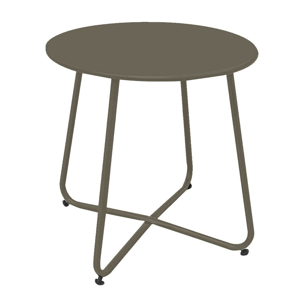 Masă auxiliară de grădină rotundă din oțel ø 45 cm Acero – LDK Garden Masă auxiliară de grădină rotundă din oțel ø 45 cm Acero – LDK Garden