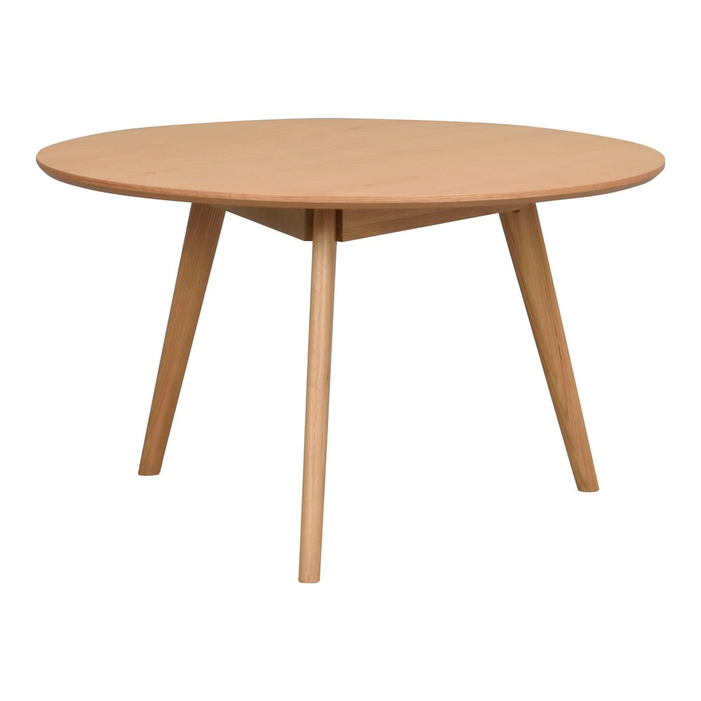 Măsuță de cafea în culoare naturală rotundă cu aspect de lemn de stejar 90x90 cm Yumi - Rowico Măsuță de cafea în culoare naturală rotundă cu aspect de lemn de stejar 90x90 cm Yumi - Rowico