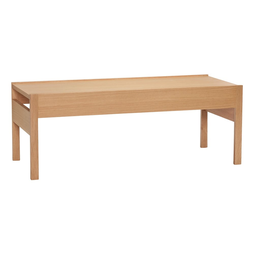 Măsuță de cafea în culoare naturală cu blat cu aspect de lemn de stejar 50x120 cm Forma – Hübsch Măsuță de cafea în culoare naturală cu blat cu aspect de lemn de stejar 50x120 cm Forma – Hübsch